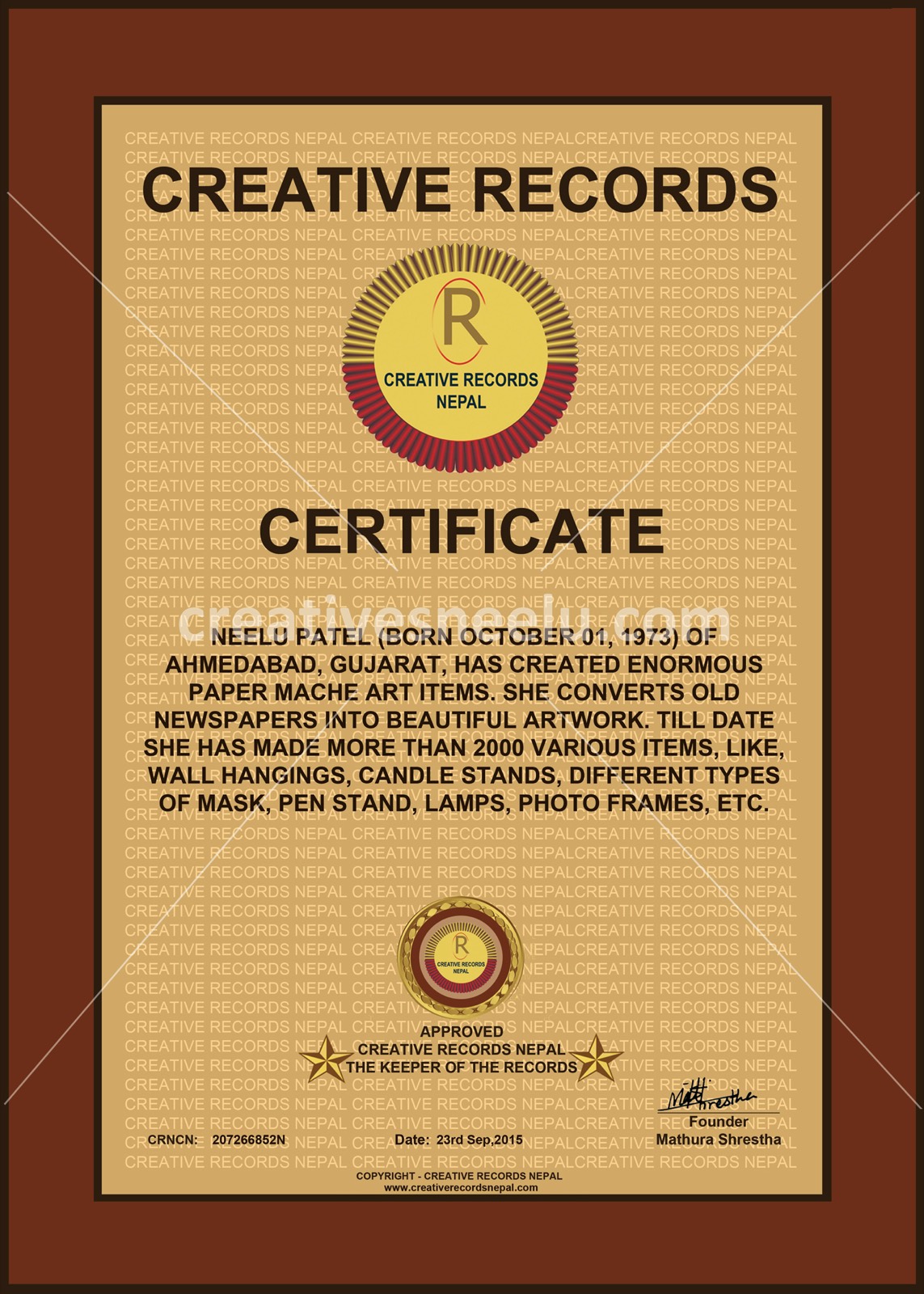 Award or press feature — CRN-neelu-1