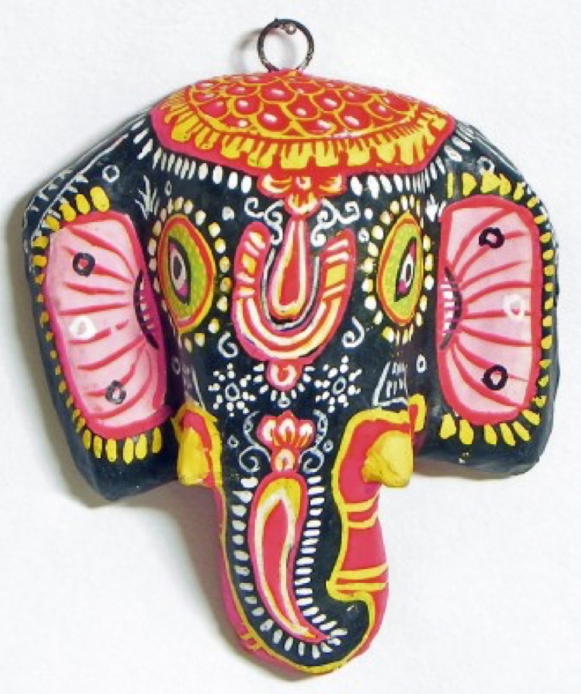 Black elephant mask